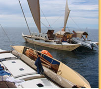 View of both catamarans