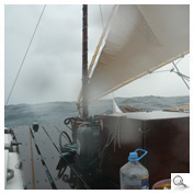 The catamaran “Lapita Anuta” at sea